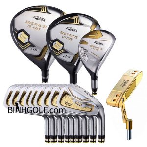 Bộ Gậy Golf Honma Mới Beres S-06 3 Sao 14 Gậy Putter Vàng