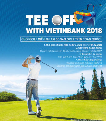 Voucher chơi golf miễn phí cho khách hàng doanh nghiệp FDI VietinBank