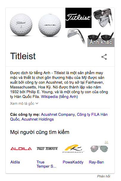 Gậy golf Titleist sự lựa chọn hàng đầu của golfer