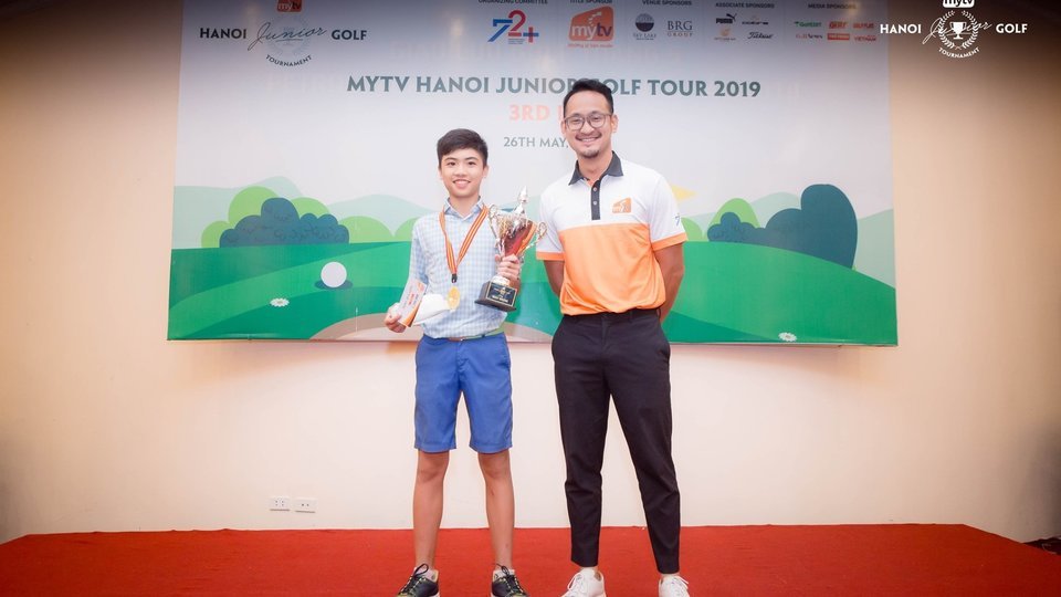 Nguyễn Quang Trí vô địch vòng 3 MyTV Hanoi Junior Golf Tour 2019