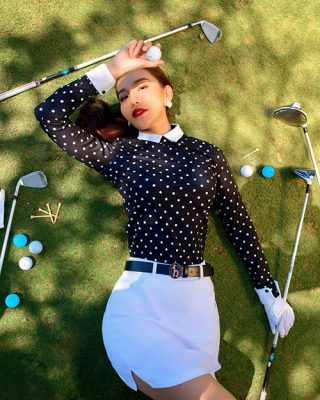 MC Hải Anh, Hà Kino gợi ý trang phục tập golf